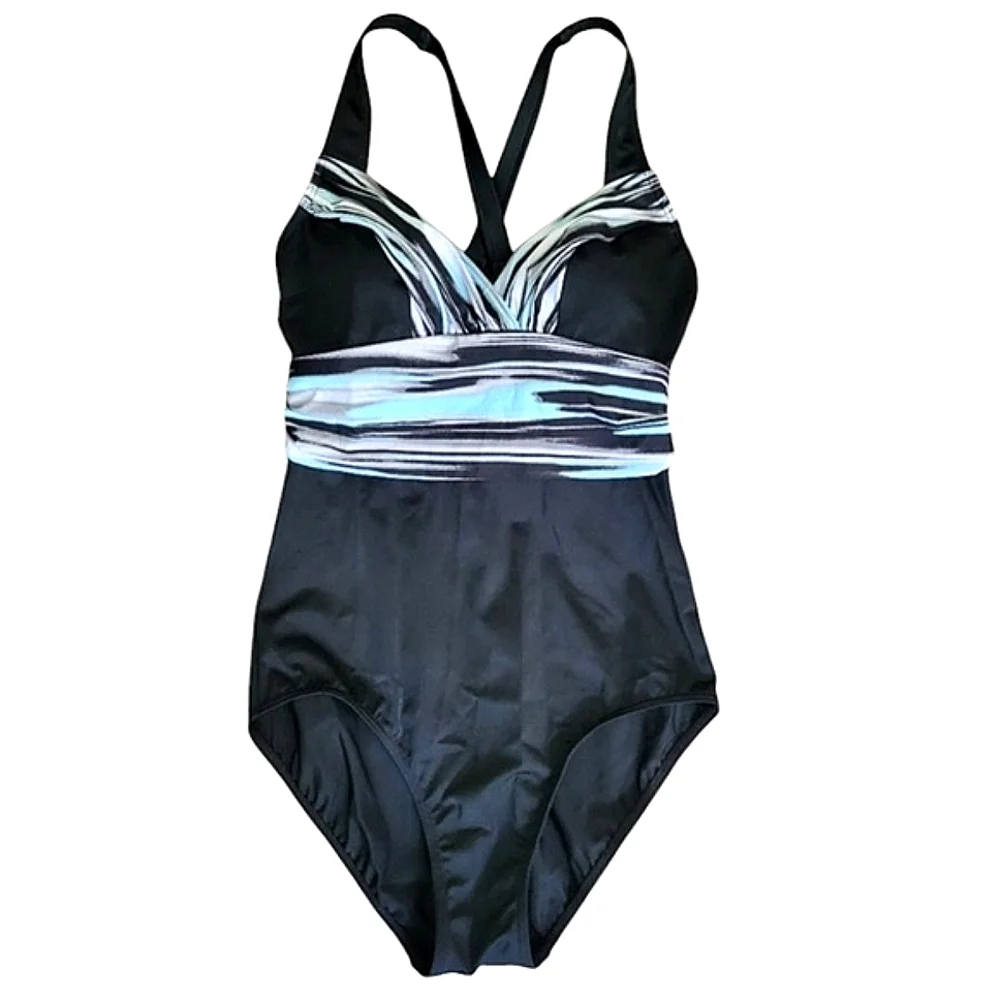 SALE Tropical Escape Inches Off Slimming Shaper Swimsuit Shapewear 1 Piece 8 NWT